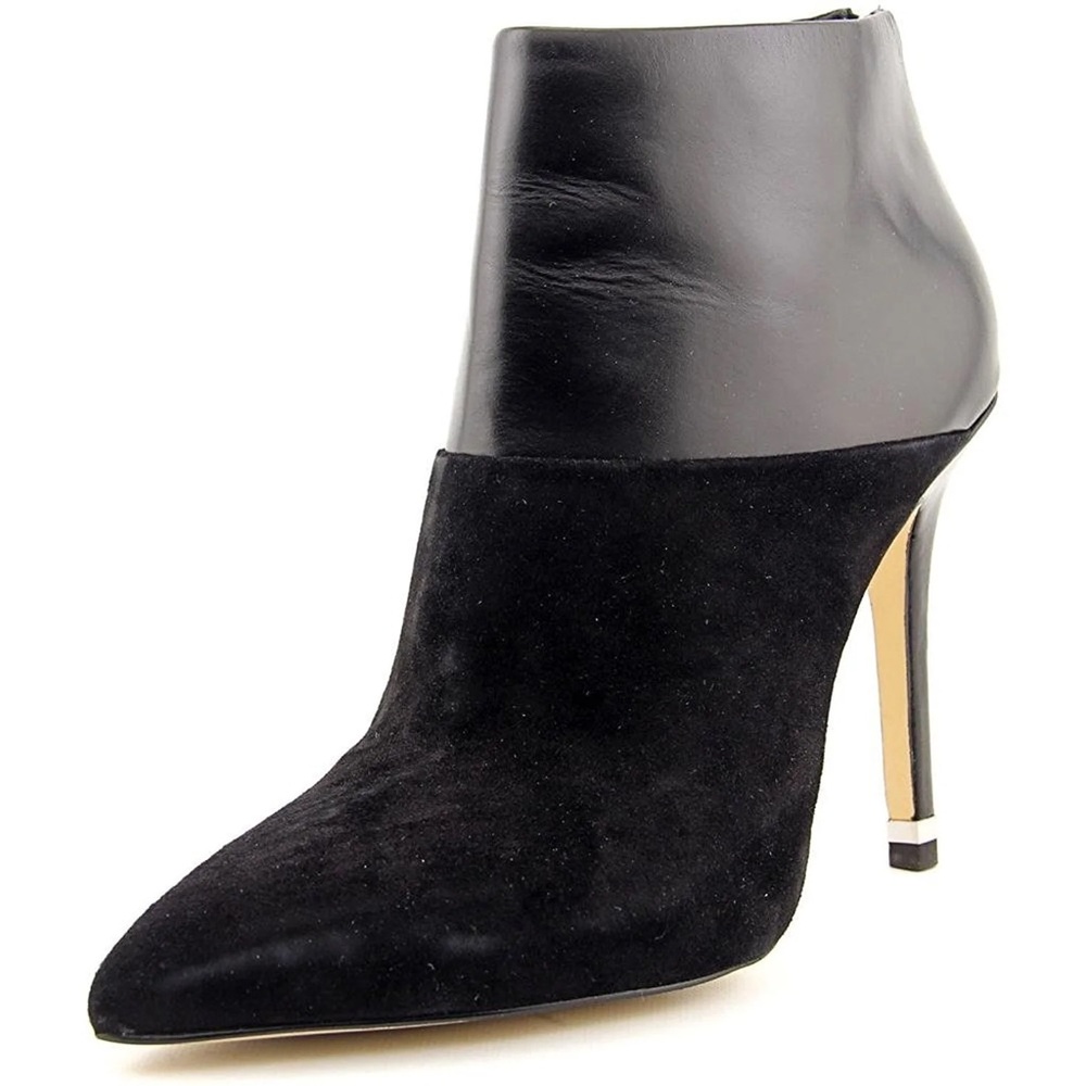 Michael Kors Freya Black Suede/Leather Bootie